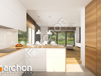 Проект дома ARCHON+ Дом в рододендронах 26 (Г2) визуализация кухни 1 вид 3