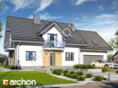 Проект дома ARCHON+ Дом в рододендронах 26 (Г2) 