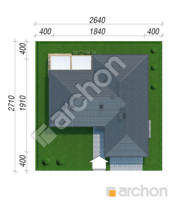 Проєкт будинку ARCHON+ Будинок в ісменах (Г2) Ситуація