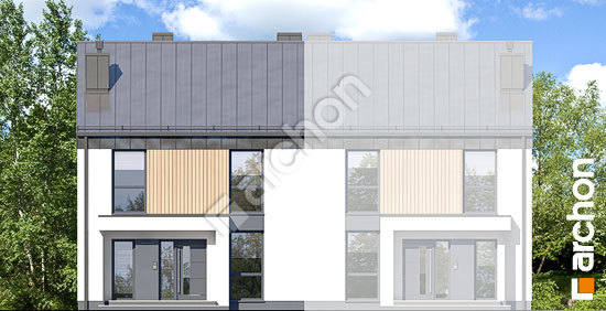 Передний фасад Дом в нарциссах 3 (Б)