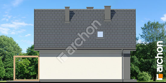 Боковой фасад Дом в малиновках 21