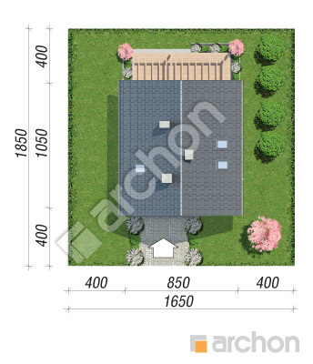 Проект дома ARCHON+ Дом в малиновках 21 Ситуація