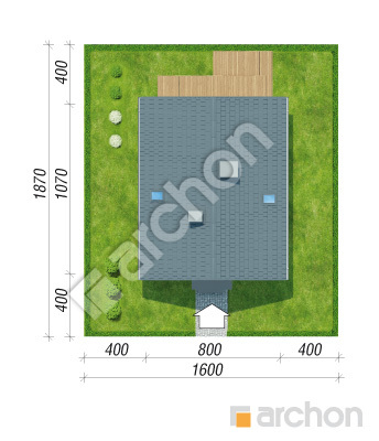 Проект дома ARCHON+ Дом под лимбами 2 Ситуація