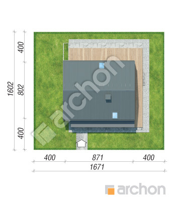 Проект дома ARCHON+ Дом в малиновках 24 (Е) ВИЭ Ситуація