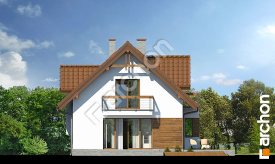 Боковой фасад Дом в майоране 2 (Н) вер.2