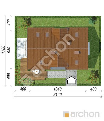 Проєкт будинку ARCHON+ Будинок в майорані 2 (Н) вер.2 Ситуація