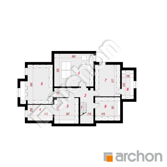 Проект дома ARCHON+ Дом под клёном (П) План підвалу