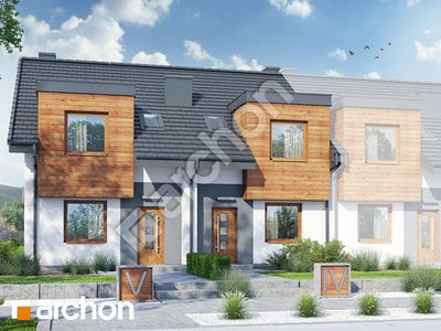 Проект дома ARCHON+ Дом под гинко 10 (Р2Б) 
