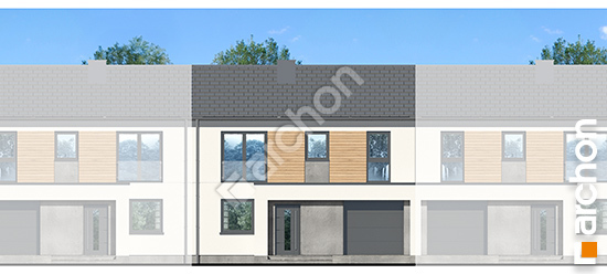 Передний фасад Дом в самшите 2 (ГС)