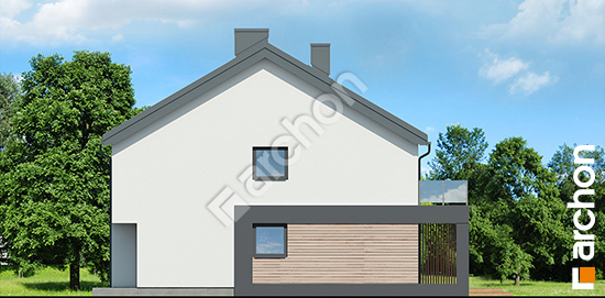 Боковой фасад Дом в фиалках 5 (Р2БА) вер.2