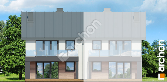 Дворовий фасад Будинок в фіалках 5 (Р2БА) вер.2