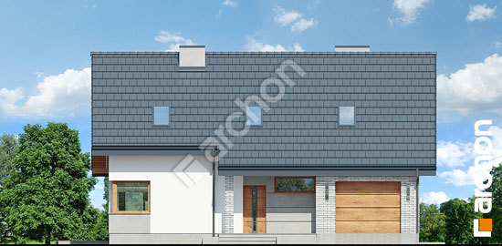 Передний фасад Дом в журавках 4 (П)