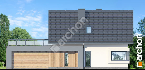 Передний фасад Дом в хлорофитуме 12 (Г2)