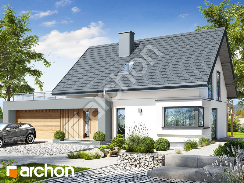 Проект будинку ARCHON+ Будинок в хлорофітумі 12 (Г2) Вид 1
