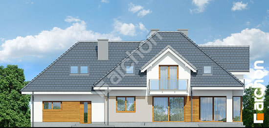 Дворовой фасад Дом в сливах (Г2)