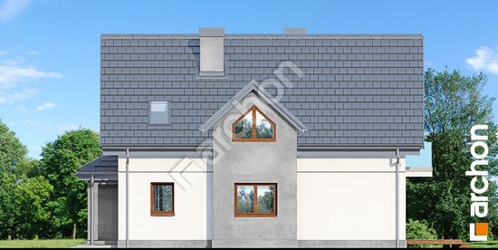 Бочний фасад Будинок в фуксіях вер.2