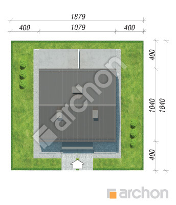 Проєкт будинку ARCHON+ Будинок в рівіях 2 (Р2) Ситуація