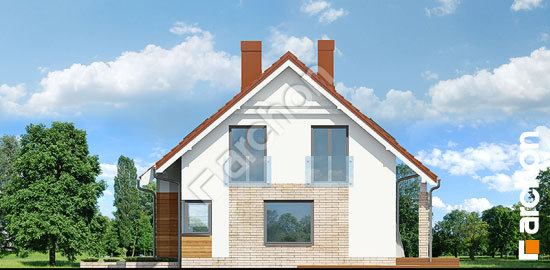 Бочний фасад Будинок в яблонках 10