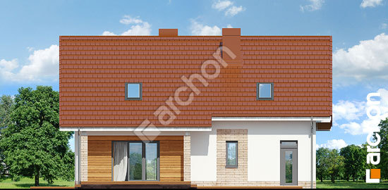 Дворовий фасад Будинок в яблонках 10