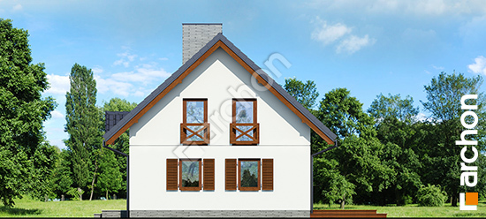 Боковой фасад Дом в бруснике (Р2) вер.3