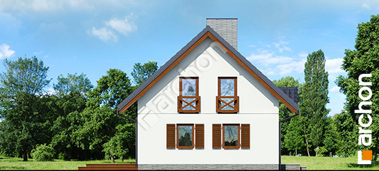 Боковой фасад Дом в бруснике (Р2) вер.3