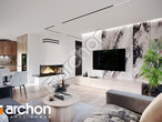 Проект будинку ARCHON+ Будинок в плюмеріях 6 (Е) денна зона (візуалізація 1 від 3)