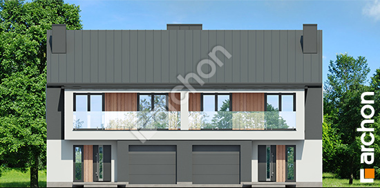 Передний фасад Дом в клематисах 28 (Р2)