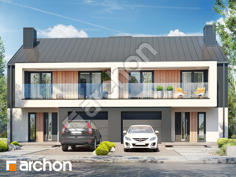 Проект будинку ARCHON+ Будинок в клематисах 28 (Р2) Вид 1