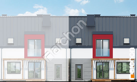 Дворовой фасад Дом в цикламенах 5 (С) вер. 2