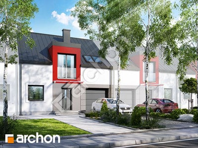 Проєкт будинку ARCHON+ Будинок в цикламенах 5 (С) вер. 2