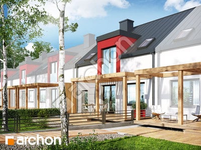 Проект будинку ARCHON+ Будинок в цикламенах 5 (С) вер. 2 Вид 2