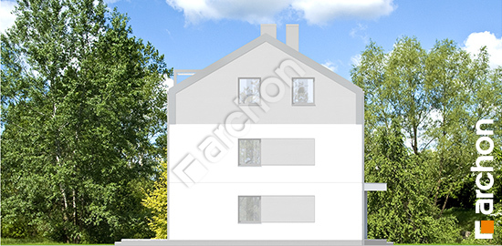 Боковой фасад Дом в фиалках 17 (Р2Б) вер.2