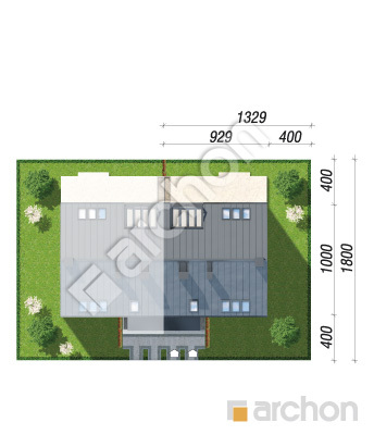 Проект дома ARCHON+ Дом в фиалках 17 (Р2Б) вер.2 Ситуація