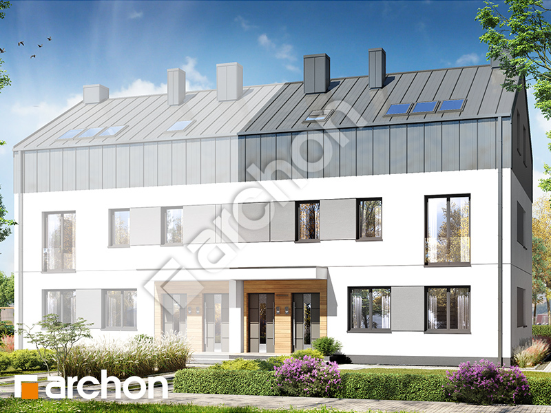 Проєкт будинку ARCHON+ Будинок в фіалках 17 (Р2Б) вер.2 Вид 1