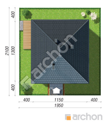 Проєкт будинку ARCHON+ Будинок в хакетіях 5 Ситуація