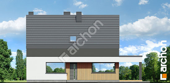 Передній фасад Будинок в косариках 3