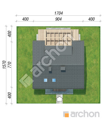 Проєкт будинку ARCHON+ Будинок в чорниці Ситуація