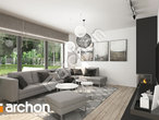 Проект дома ARCHON+ Дом в кариссиях 2 дневная зона (визуализация 1 вид 1)