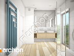 Проект будинку ARCHON+ Будинок в малинівці (Г2) візуалізація ванни (візуалізація 3 від 3)