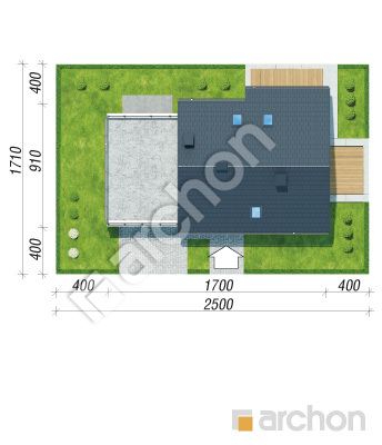 Проєкт будинку ARCHON+ Будинок в малинівці (Г2) Ситуація