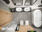 Проект дома ARCHON+ Дом в розах (Г2) визуализация ванной (визуализация 3 вид 4)