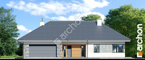 Передний фасад Дом в розах (Г2)