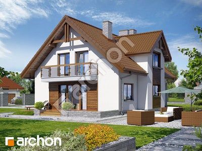 Проект дома ARCHON+ Дом в аспарагусах (ПН) вер.2 Вид 2