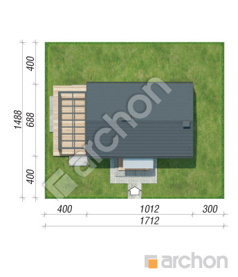 Проект дома ARCHON+ Дом в ирисе 5 (Н) Ситуація