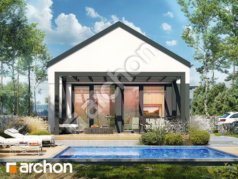 Проект дома ARCHON+ Дом в ирисе 5 (Н) Вид 1
