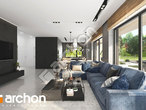 Проект дома ARCHON+ Дом в матуканах дневная зона (визуализация 1 вид 3)