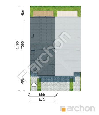 Проєкт будинку ARCHON+ Вілла Амелія (СА) Ситуація
