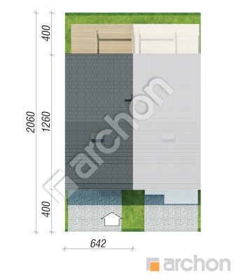 Проєкт будинку ARCHON+ Будинок під гінко 15 (ГС) Ситуація