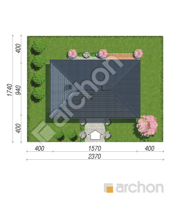 Проект дома ARCHON+ Дом в амерсах Ситуація