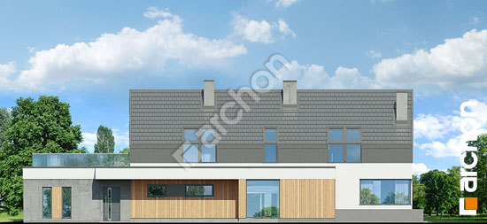 Боковой фасад Дом в естрагоне 2 (Г2П)